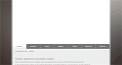 Desktop Screenshot of elektro-tiefers.de
