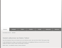 Tablet Screenshot of elektro-tiefers.de